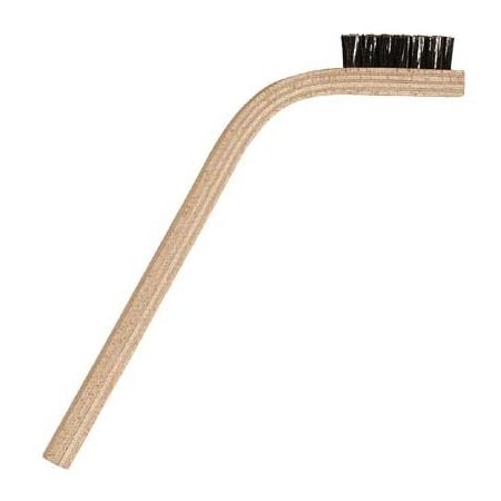 Gordon Brush 3 x 7 Row 0.006 SS Wire and 60 Degree Bent Handle Scratch Brush, PK12 60SSG-12